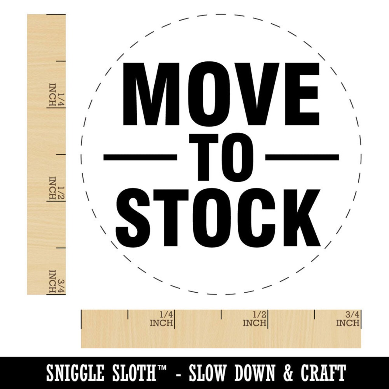 Move To Stock Inventory Management Manufacturing Label Self-Inking Rubber Stamp